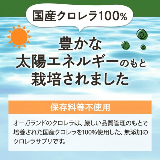 凝縮クロレラ粒100％ （約1ヶ月分） クロレラ サプリ 国産 100％ サプリメント クロロフィル ビタミン 無添加 食物繊維 野菜 不足 ナイアシン 鉄 ポイント利用 | ogaland | 04