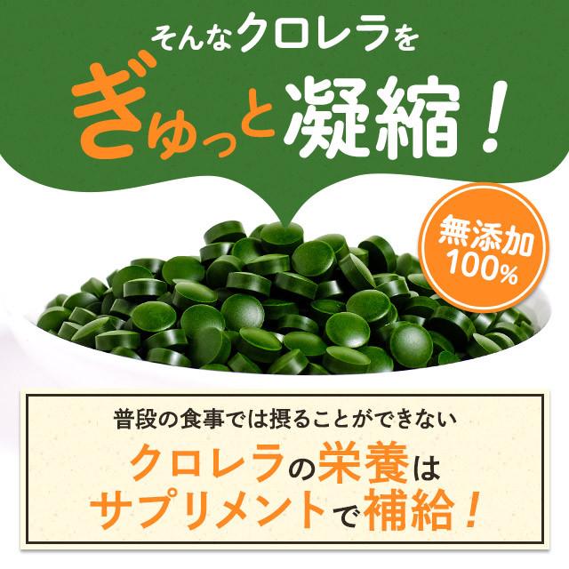 凝縮クロレラ粒100％ （約1ヶ月分） クロレラ サプリ 国産 100％ サプリメント クロロフィル ビタミン 無添加 食物繊維 野菜 不足 ナイアシン 鉄 ポイント利用 | ogaland | 09