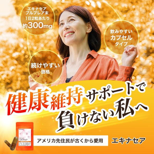 エキナセア サプリ 約3ヶ月分 国内生産 サプリメント エキナセアプルプレア 黒コショウ ビタミンC ポイント利用 | ogaland | 01