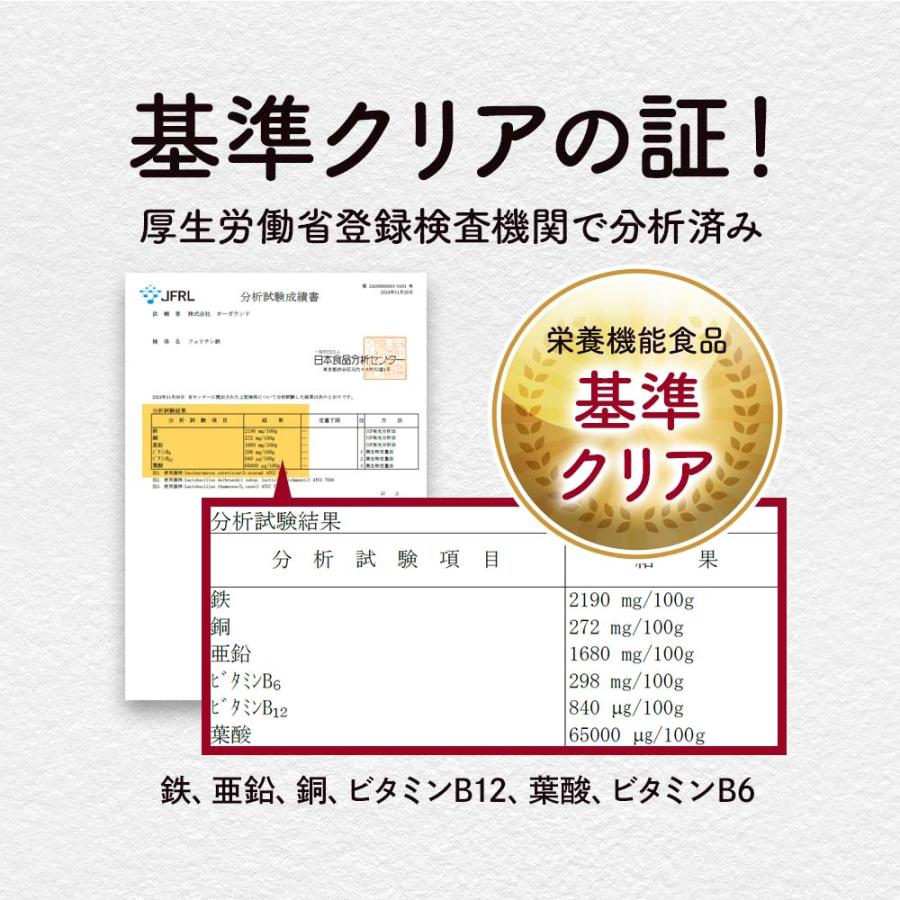 フェリチン鉄（約3ヶ月分）新発売 栄養機能食品 貯蔵鉄 鉄 不足 ミネラル ビタミン 大豆 由来 亜鉛 やさしい 美容 ダイエット サプリ ポイント利用 | ogaland | 11