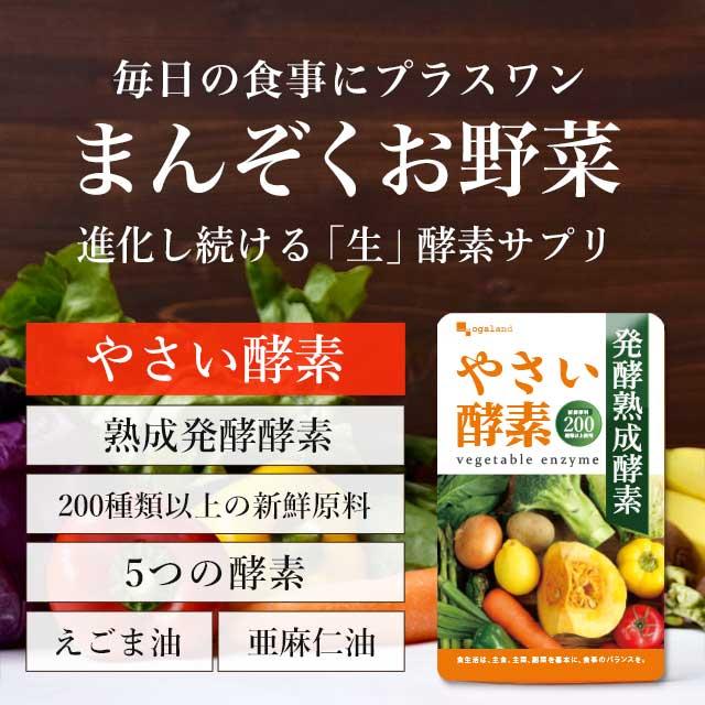 やさい酵素 （約6ヶ月分） 賞味期限2025年3月末まで 難消化性デキストリン 荏胡麻油 亜麻仁油 サプリメント ダイエット サプリ 酵素 野菜 不足 野草 醗酵 酵母｜oga｜09