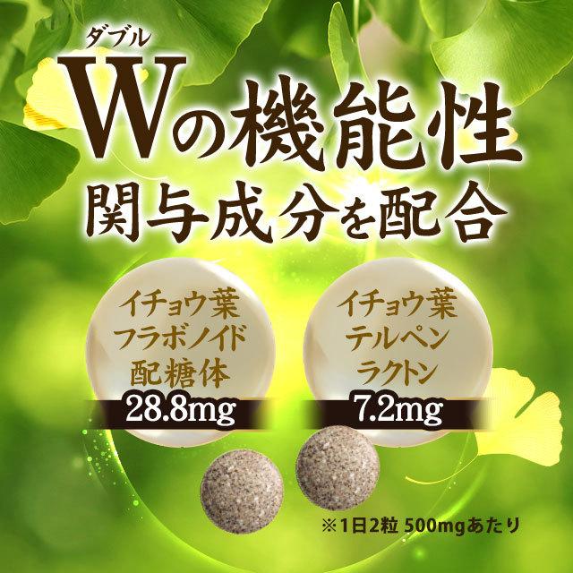 機能性表示食品 イチョウ葉 （約1ヶ月分） サプリ サプリメント イチョウ葉フラボノイド配糖体 テルペンラクトン 加齢 記憶力 祖父母に送る 安心品質｜oga｜06