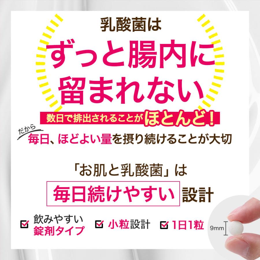 乳酸菌 サプリメント お肌と乳酸菌 （約3ヶ月分）便通の悩み 悪玉菌 善玉菌 腸内環境 サプリ プラセンタ ヒアルロン酸 ビタミンC 機能性表示食品 ポイント利用 | ogaland | 16
