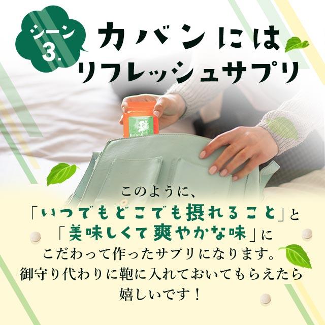 リフレッシュサプリ GABA + Ca （約1ヶ月分） サプリ カルシウム ラベンダー リフレッシュ ミント 味 サプリメント テアニン ポイント利用 | ogaland | 09