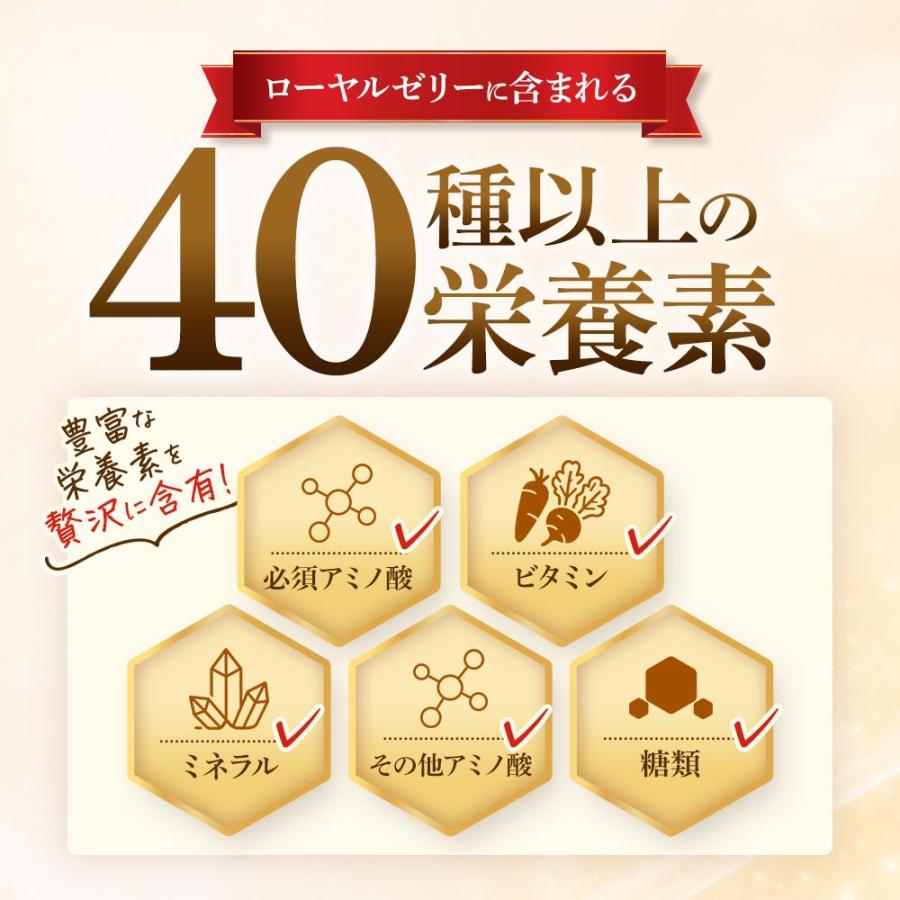 ローヤルゼリー サプリ ローヤルゼリープレミアム（約6ヶ月分）サプリメント ローヤルゼリーペプチド デセン酸 健康 美容 ポイント利用 | ogaland | 11