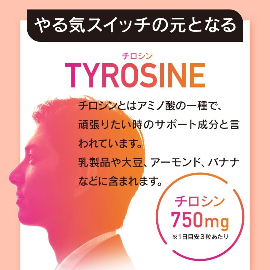 チロシン & GABA（約1ヶ月分） サプリ アミノ酸 サプリメント リフレッシュ メンタル やる気 集中 1日750mg ギャバ 30mg 試験の前に チロシン ポイント利用 | ogaland | 08