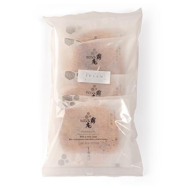 鼎家 手焼き煎餅 銀の鼎庵(ぎんのていあん) 5枚入 袋タイプ | ブランド登録なし