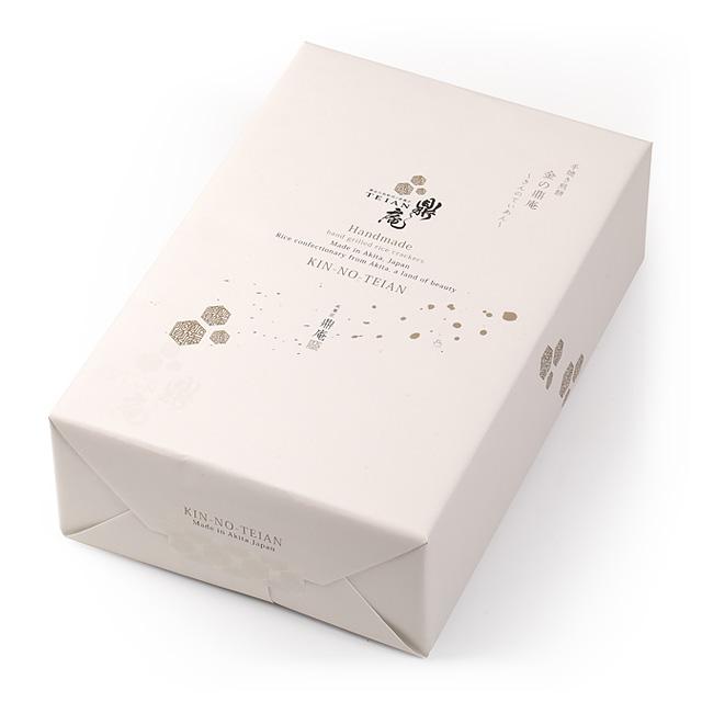 鼎家 手焼き煎餅 金の鼎庵(きんのていあん) 10枚入 ギフト箱 | ブランド登録なし