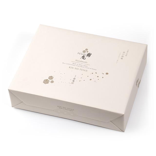 鼎家 手焼き煎餅 金の鼎庵(きんのていあん) 20枚入 ギフト箱 | ブランド登録なし