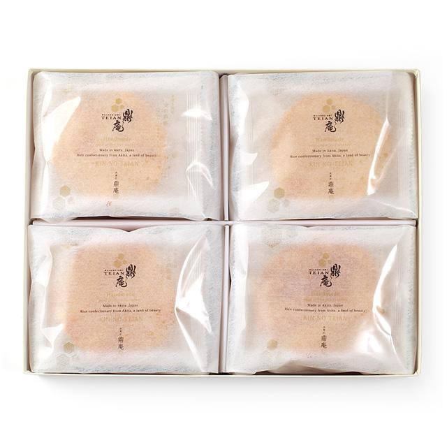 鼎家 手焼き煎餅 金の鼎庵(きんのていあん) 20枚入 ギフト箱 | ブランド登録なし | 01