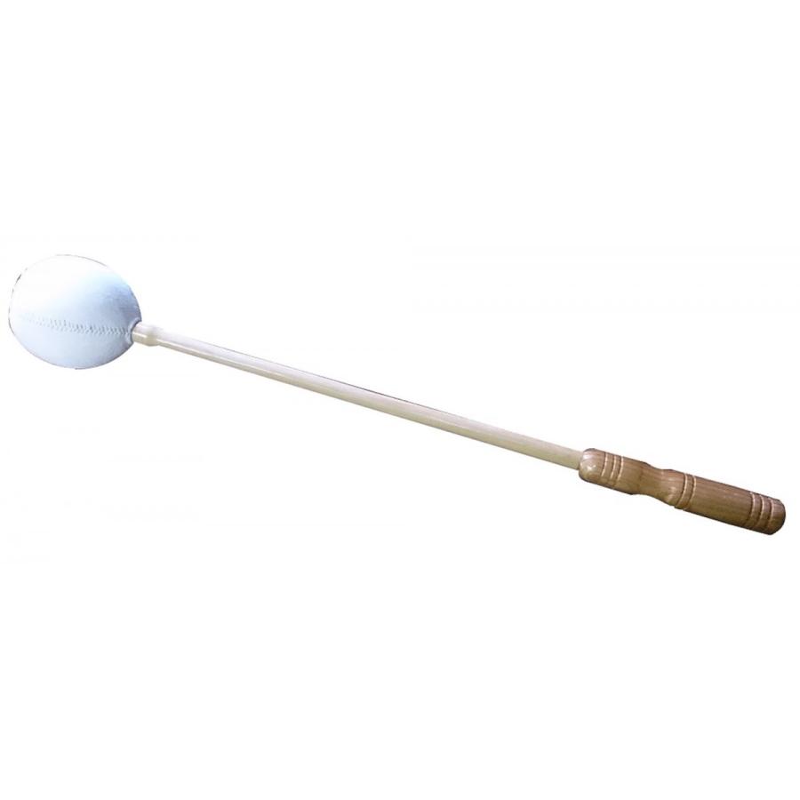長尺　響全籐倍22号（木魚バイ　木魚バチ）　【スウェード・本革・手縫い】