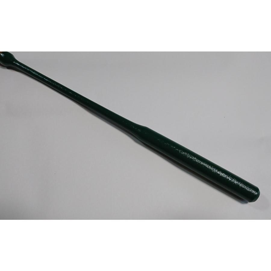 石目堆漆塗全籐倍10号（緑）　（木魚バイ　木魚バチ）/受注生産商品