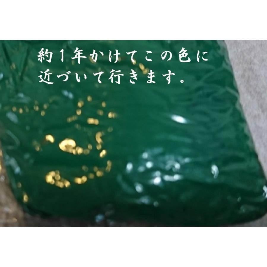 石目堆漆塗圓龍寺全籐倍7号（緑）　（木魚バイ　木魚バチ）_2