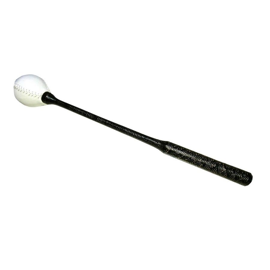 青海波堆漆全籐倍11号　象牙色に黒　（木魚バイ　木魚バチ）/受注生産商品