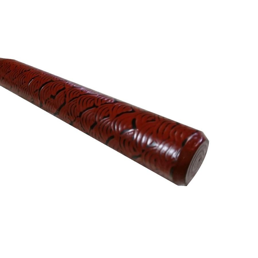 青海波堆漆全籐倍18号　黒に弁柄　（木魚バイ　木魚バチ）/受注生産商品_1