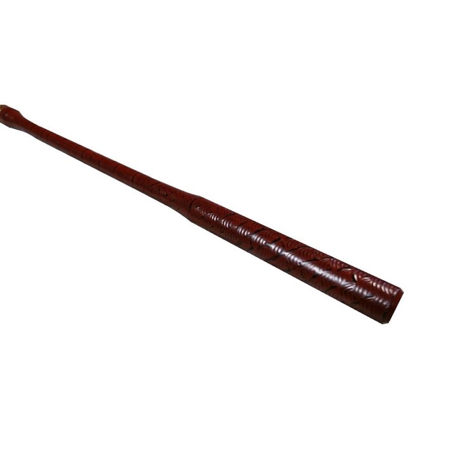青海波堆漆全籐倍20号　黒に弁柄　（木魚バイ　木魚バチ）/受注生産商品
