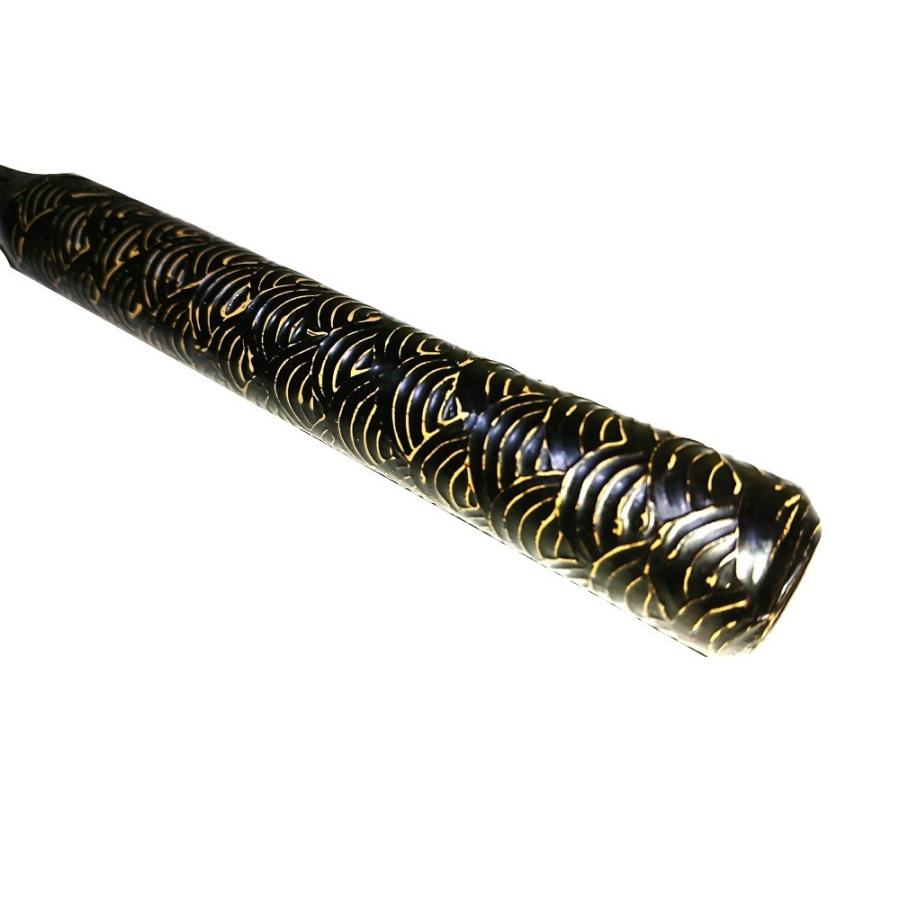 青海波堆漆全籐倍20号　象牙色に黒　（木魚バイ　木魚バチ）/受注生産商品_1