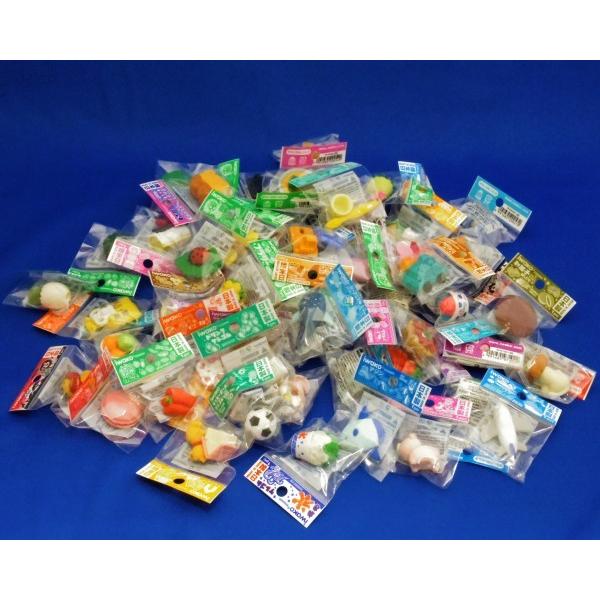 おもしろ消しゴムいろいろミックス60個入 : お祭りおもちゃ卸売り問屋