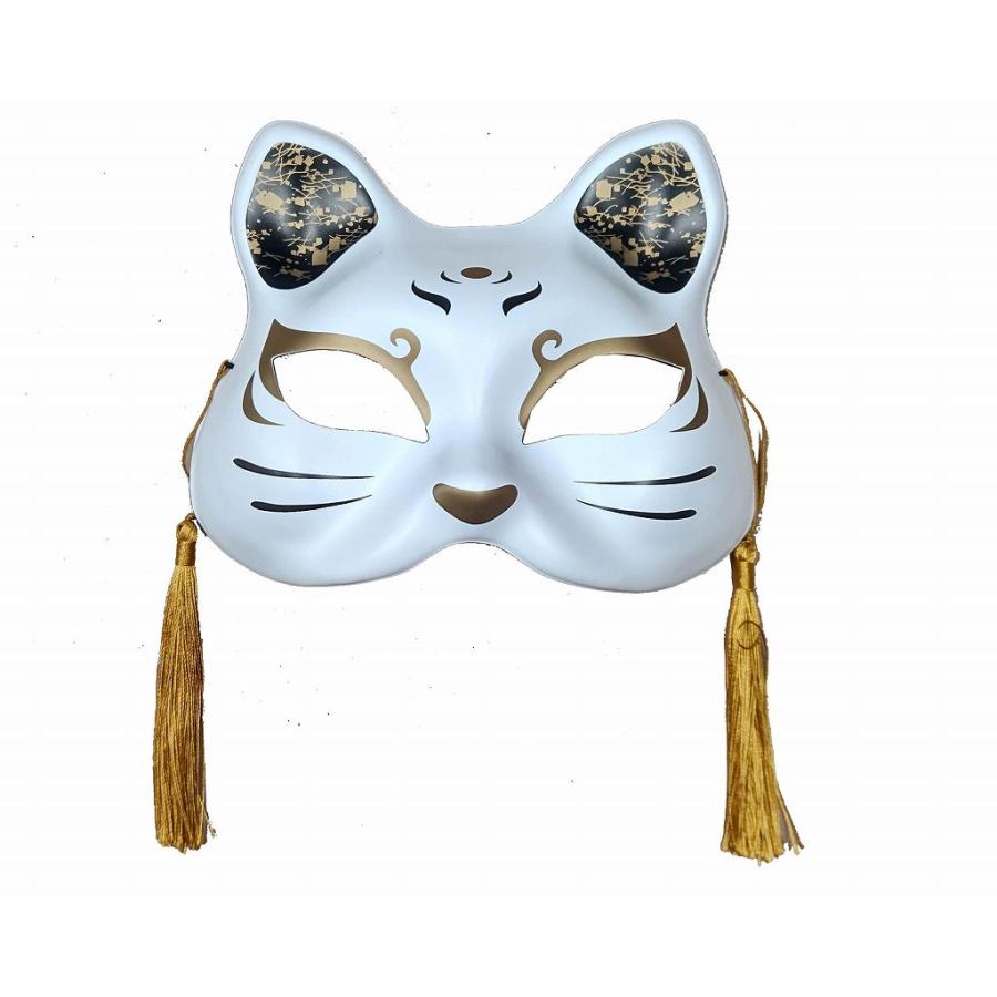 お面 猫面 月 6枚セット : お祭りおもちゃ卸売り問屋小川ゴム - 通販