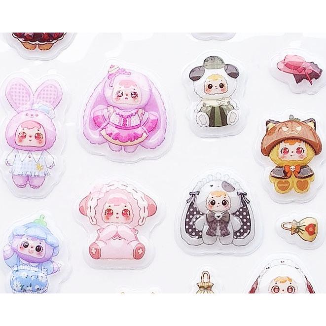 サミュエル ぷっくりシール samuelシール 24個入 : お祭りおもちゃ