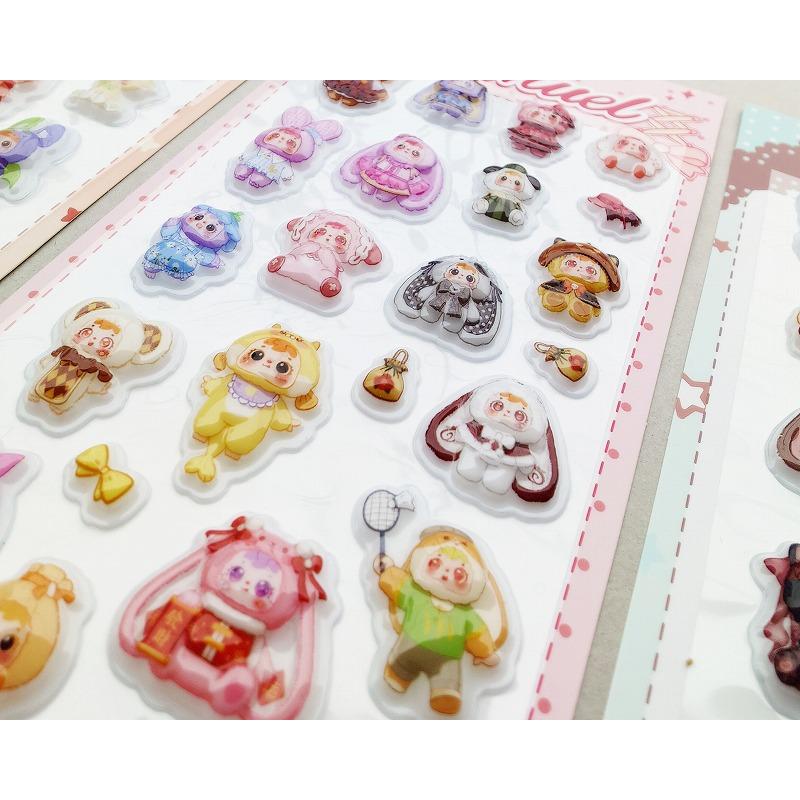 サミュエル ぷっくりシール samuelシール 24個入 : お祭りおもちゃ