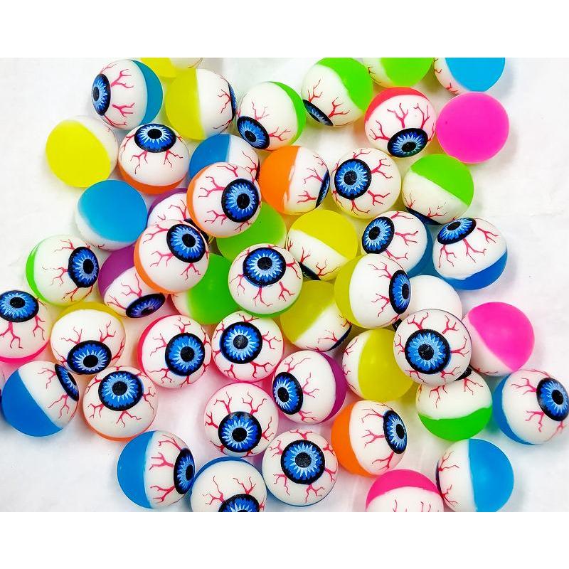 目玉商品 スーパーボール カラフル目玉ちゃん 27ミリ 50個入り : お祭り
