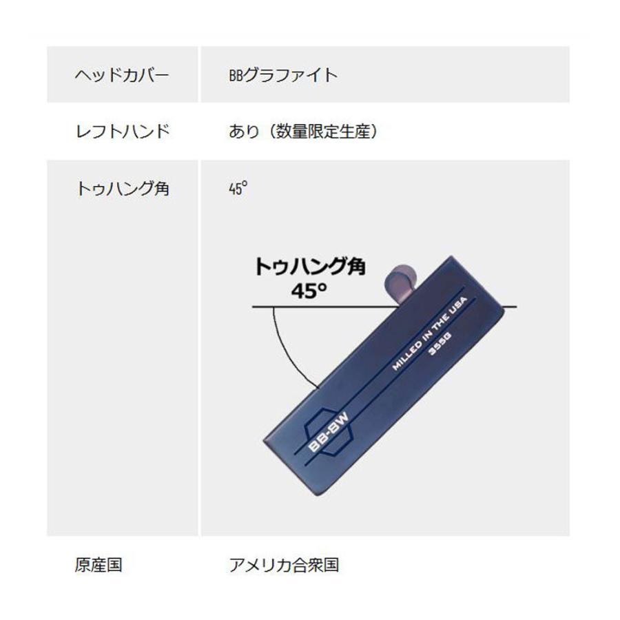 BETTINARDI（ベティナルディ） BBシリーズ BB8W パター 34インチ 2026
