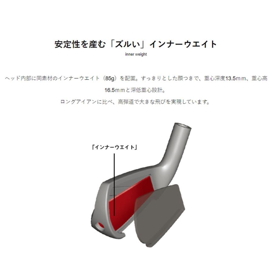 イオンスポーツ ジニコ アイアンユーティリティ フジクラ MCI 装着モデル 右利き メーカー組み立て 完成品 GINNICO_3