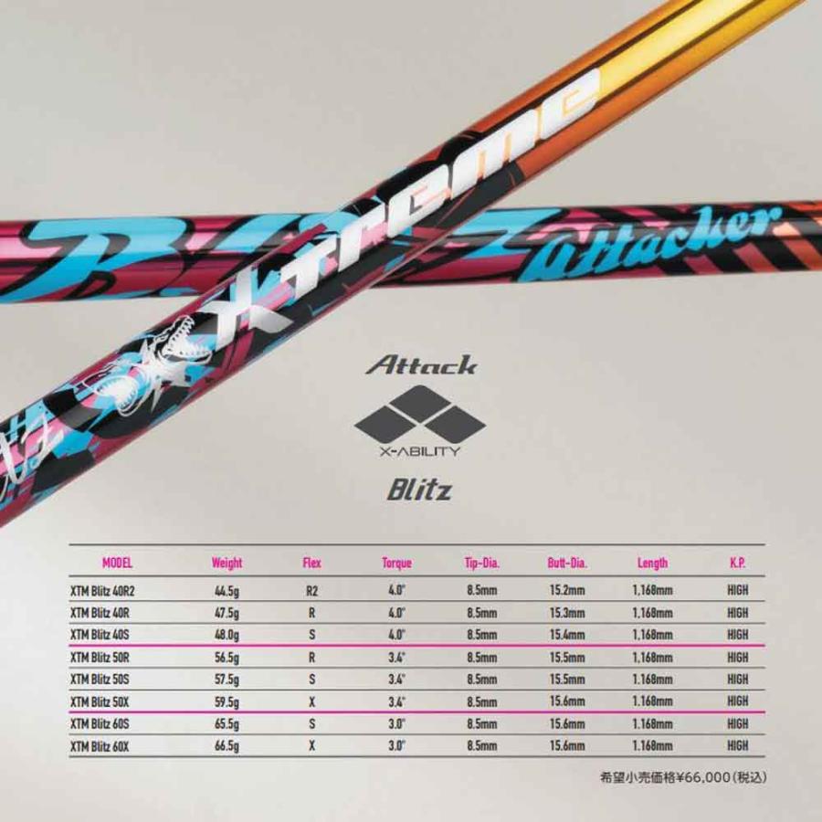 Basileus バシレウス XTM Blitz 60s テーラーメイドスリーブ Basileus（バシレウス） XTM Blitz テーラーメイド用 スリーブ付