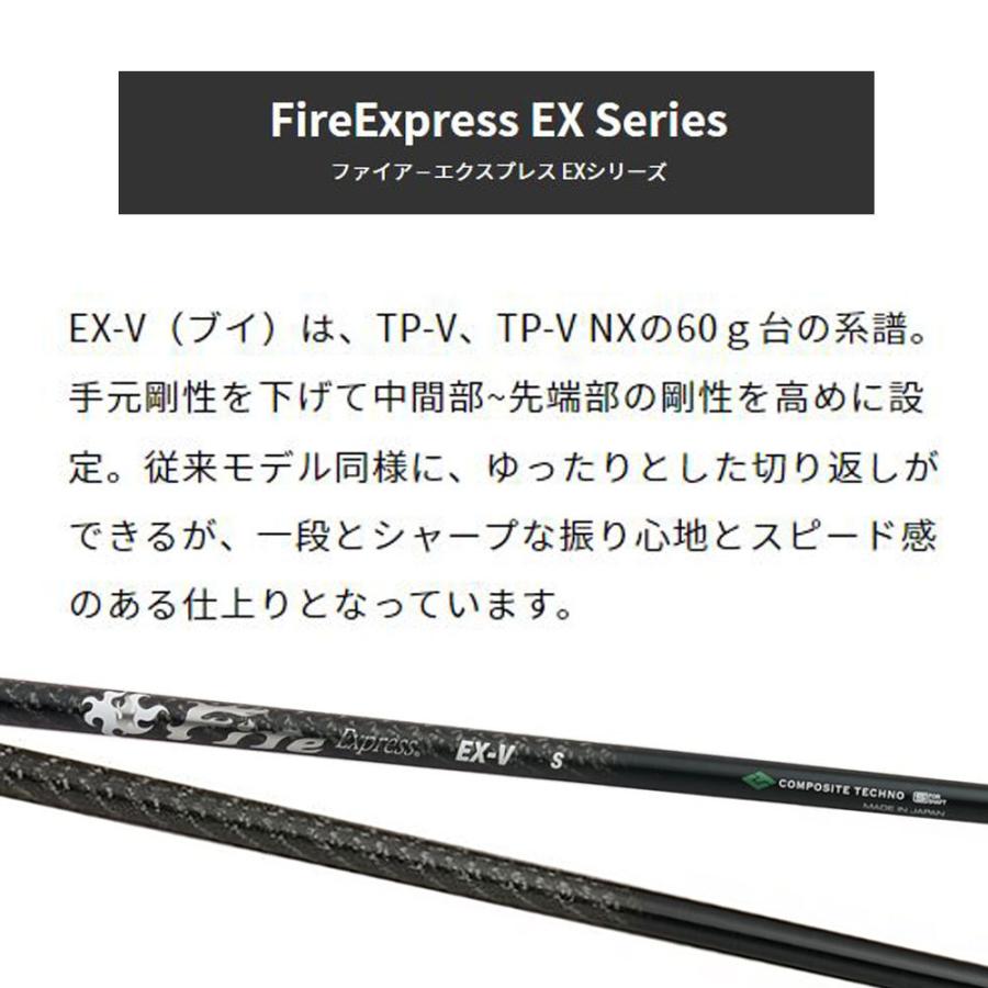 コンポジットテクノ ファイアーエクスプレス EX-V タイトリスト用 スリーブ付シャフト ドライバー用 カスタムシャフト 互換スリーブ Fire Express_2