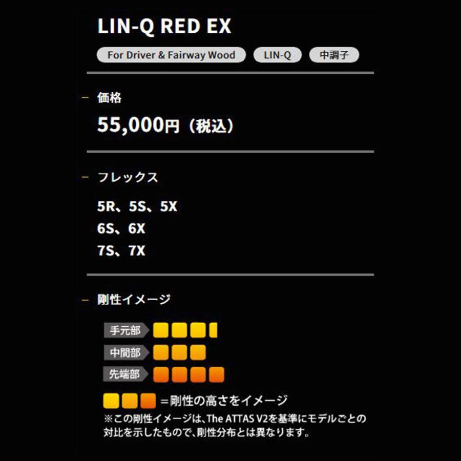 USTマミヤ LIN-Q RED EX ホンマ(旧タイプ)用 スリーブ付シャフト