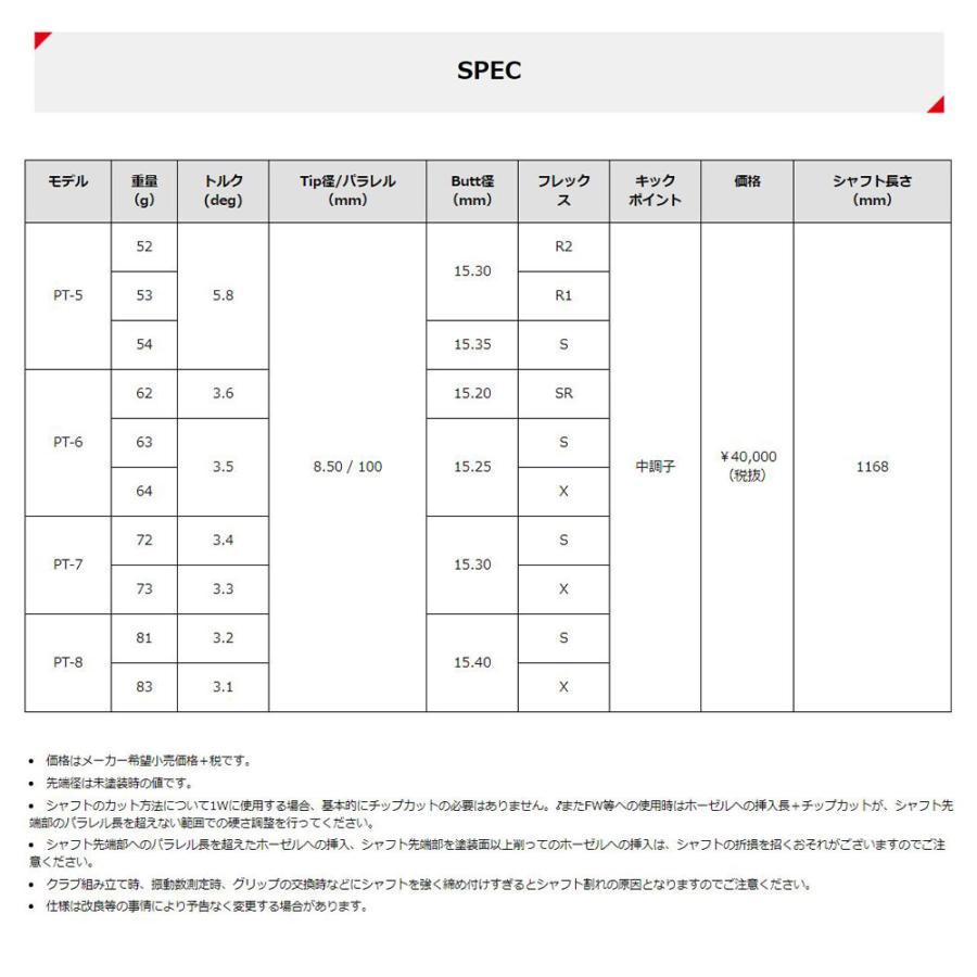 TOUR AD FW用 グラファイトデザイン ツアーAD PT コブラ(旧タイプ 
