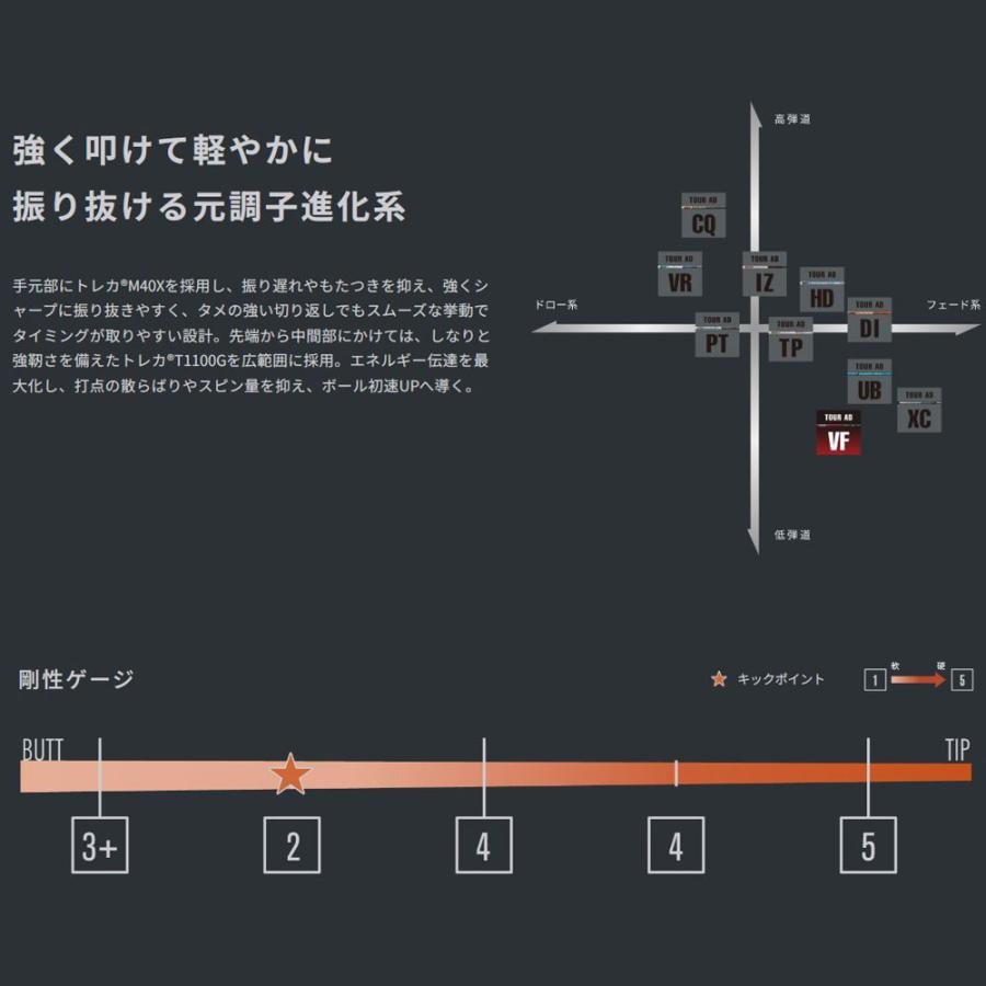TOUR AD グラファイトデザイン ツアーAD VF コブラ(旧タイプ)用 