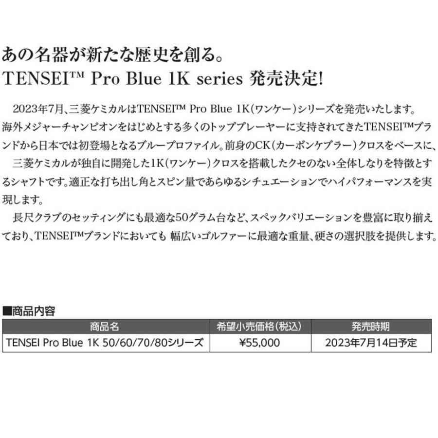 三菱（MITSUBISHI） 三菱ケミカル テンセイ プロ ブルー 1K コブラ