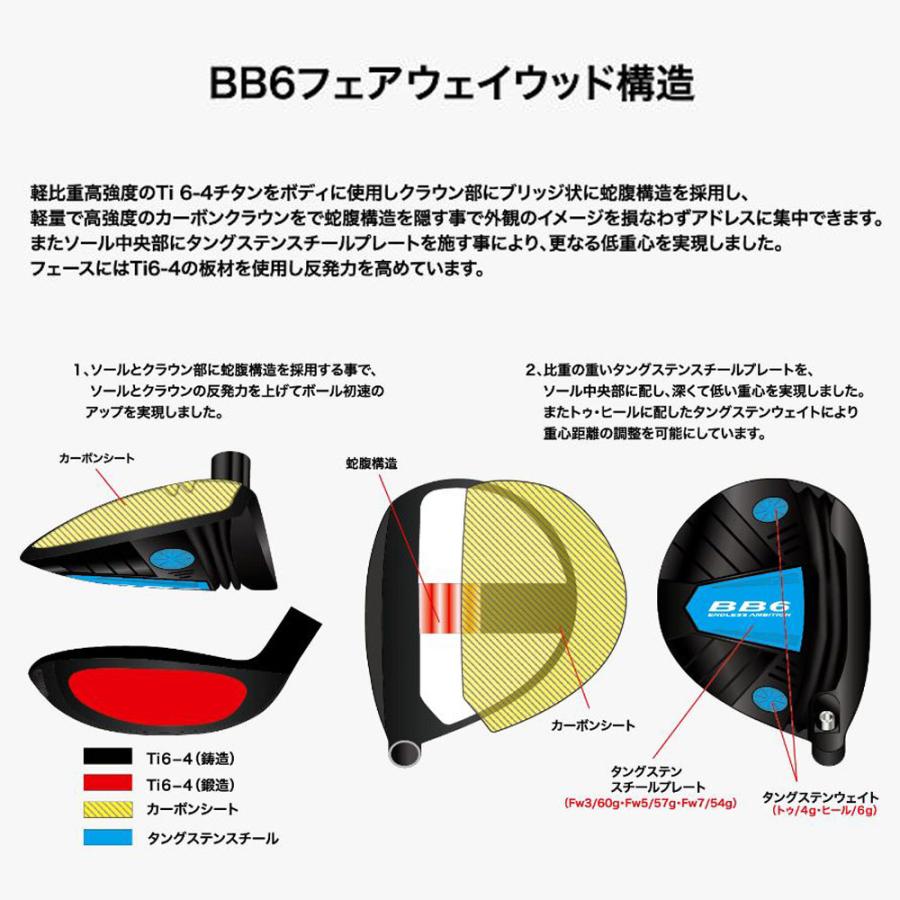 プログレス BB6 フェアウェイウッド ディアマナ GT Progress Diamana GT オリジナルカスタムクラブ_2