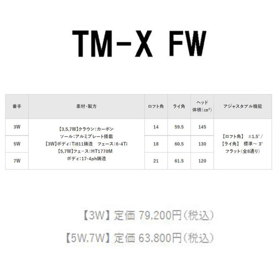 ロイヤルコレクション TM-X 5W/7W フェアウェイウッド ツアーAD HD ROYAL COLLECTION TMX TOUR AD オリジナルカスタムクラブ｜ogawagolf｜11