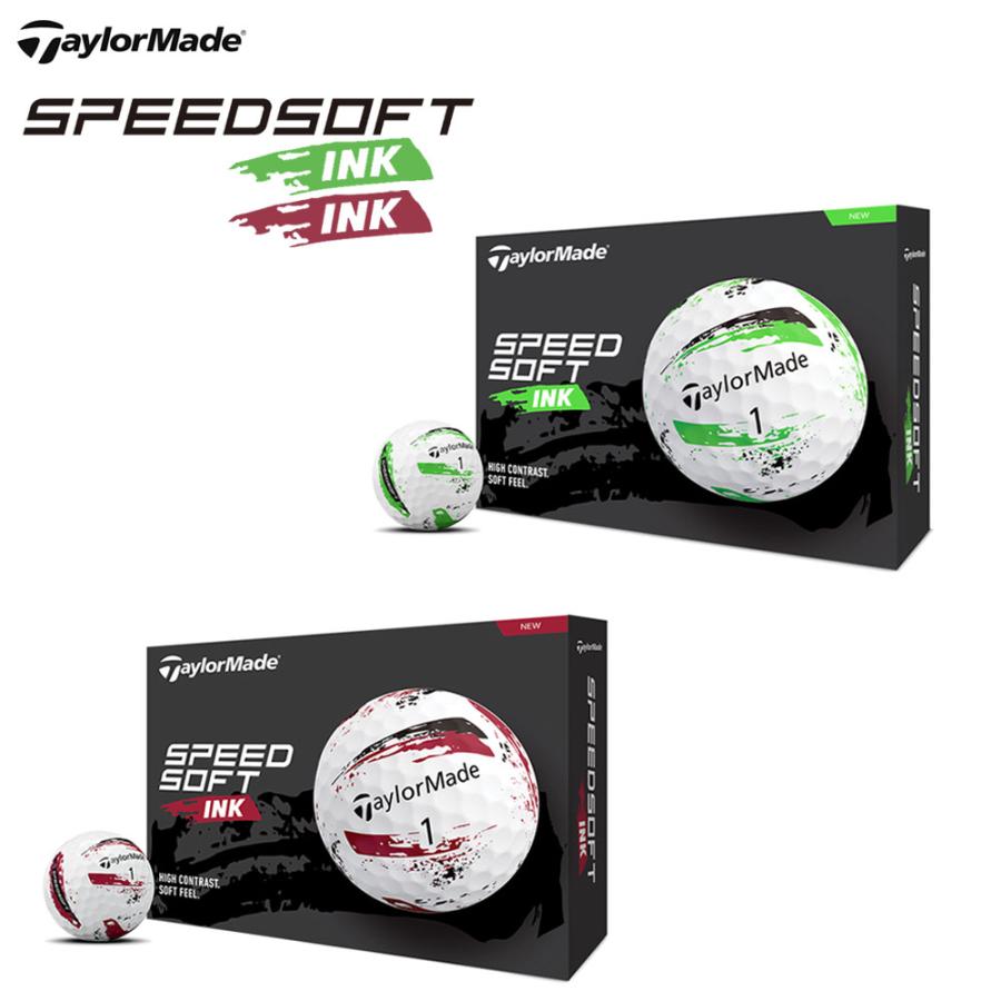 TaylorMade（テーラーメイド） スピードソフト インク ボール 1ダース 12球入り 日本正規品 TaylorMade ...