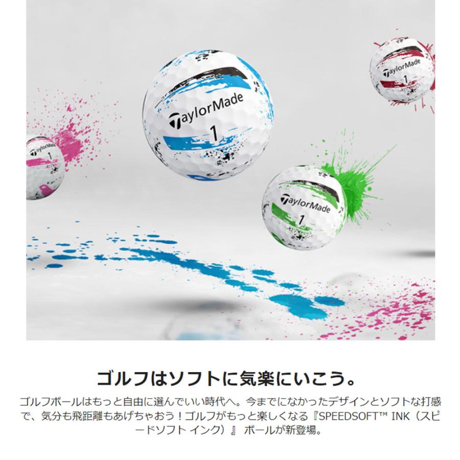 TaylorMade（テーラーメイド） スピードソフト インク ボール 1ダース 12球入り 日本正規品 TaylorMade ...