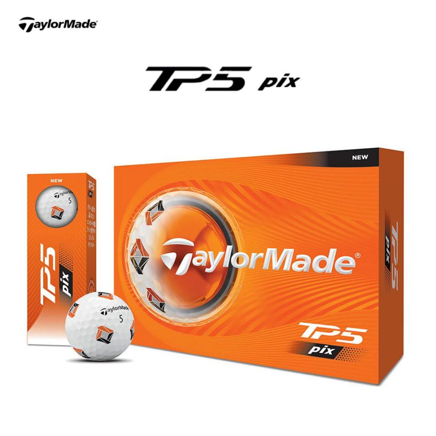 TP5 テーラーメイド Pix ゴルフボール 2026年モデル 1ダース 12球入り 日本正規品 TaylorMade : OGAWAGOLF ...