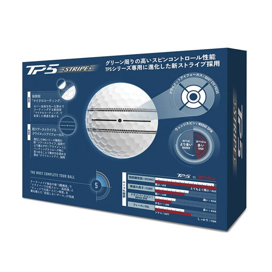 TP5 テーラーメイド ストライプ ゴルフボール 2026年モデル 1ダース 12