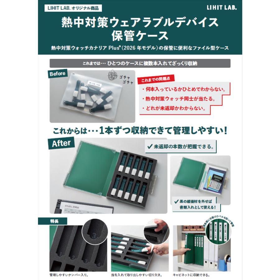 カナリアPlus 10個セット 熱中症対策グッズ　バラ売り可　2026 新2026年バージョン 10個＋保管ケースセット 熱中対策ウォッチ