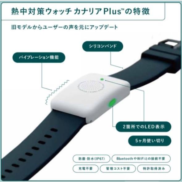 5個セット 熱中対策ウォッチ カナリア Plus 2025年モデル 最新