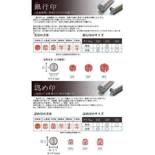 18ミリ チタン 印鑑 はんこ 判子 ハンコ フルネーム チタン印鑑 誕生石