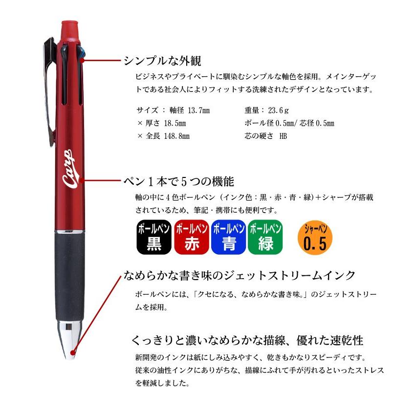 広島カープ 広島東洋カープ 多機能ボールペン グッズ ジェット