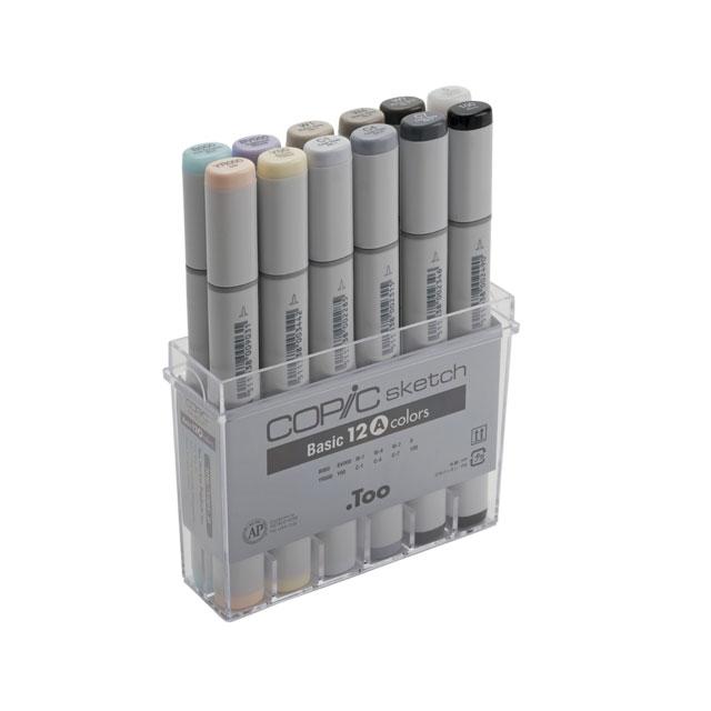 コピック スケッチ ベーシック12色セット A B C : 印鑑