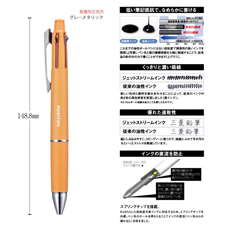 ジェットストリーム tokyobike 限定 油性ボールペン 多機能