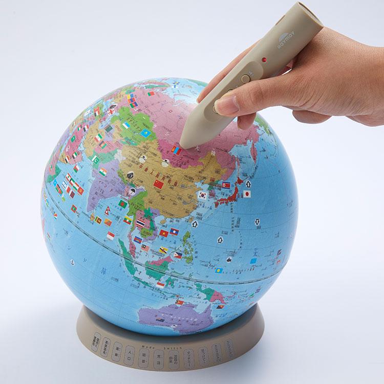 しゃべる国旗付地球儀＆カルタ タッチミー OYV1138 レイメイ しゃべる  