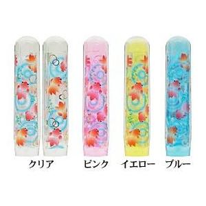 かわいい カラー 印鑑 銀行印 6角美人 金魚 12mm はんこ 実印 | ブランド登録なし