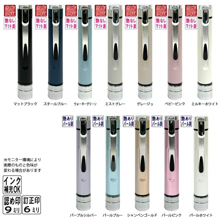 シヤチハタ（Shachihata） 別注品 シャチハタエルツイン くすみカラー
