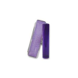 送料無料 高級印材紫水晶 サニーケースセット 13.5mm 印鑑 はんこ 銀行
